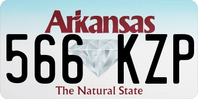 AR license plate 566KZP
