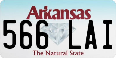 AR license plate 566LAI