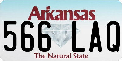 AR license plate 566LAQ