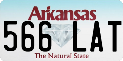 AR license plate 566LAT
