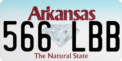 AR license plate 566LBB