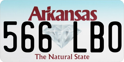 AR license plate 566LBO