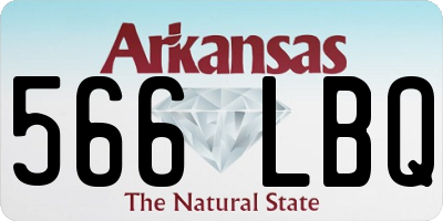 AR license plate 566LBQ