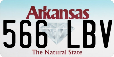 AR license plate 566LBV