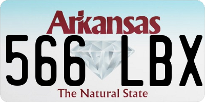 AR license plate 566LBX