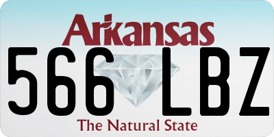 AR license plate 566LBZ