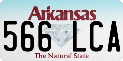 AR license plate 566LCA