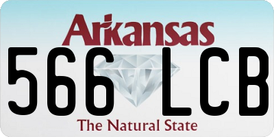 AR license plate 566LCB