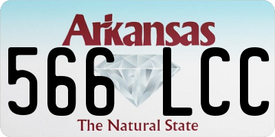 AR license plate 566LCC