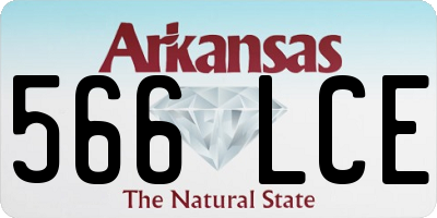AR license plate 566LCE