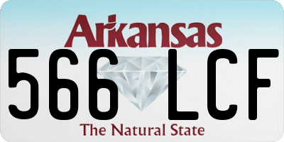 AR license plate 566LCF