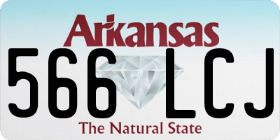 AR license plate 566LCJ