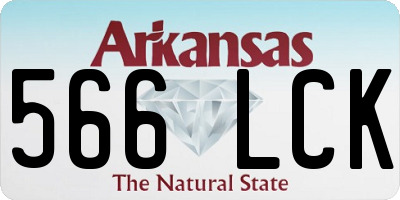 AR license plate 566LCK