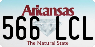AR license plate 566LCL