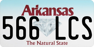 AR license plate 566LCS