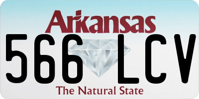 AR license plate 566LCV