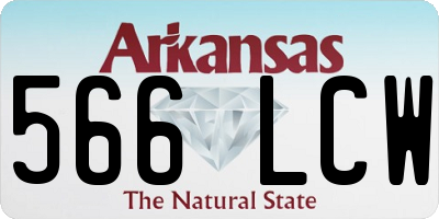 AR license plate 566LCW