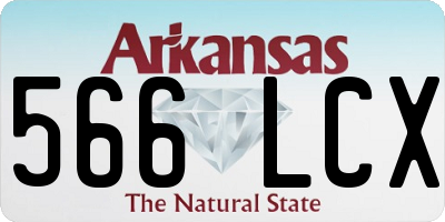 AR license plate 566LCX