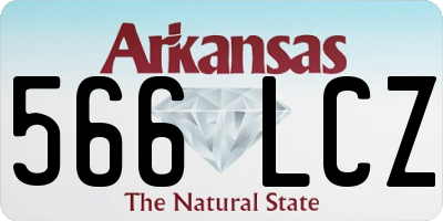 AR license plate 566LCZ