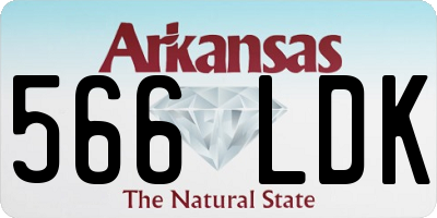 AR license plate 566LDK