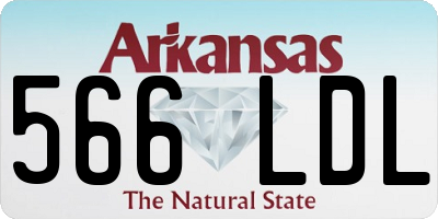 AR license plate 566LDL