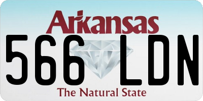AR license plate 566LDN