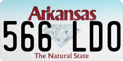 AR license plate 566LDO
