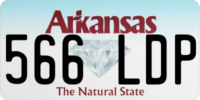 AR license plate 566LDP