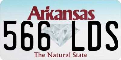 AR license plate 566LDS