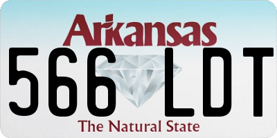 AR license plate 566LDT