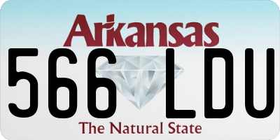 AR license plate 566LDU