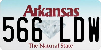 AR license plate 566LDW
