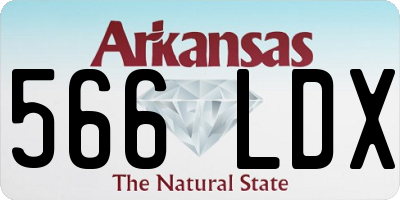 AR license plate 566LDX