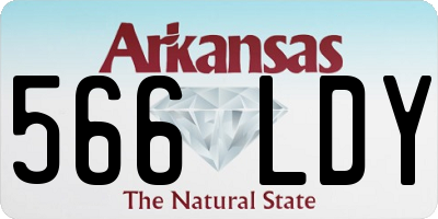 AR license plate 566LDY