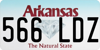 AR license plate 566LDZ