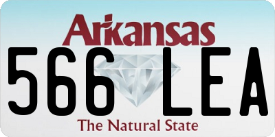 AR license plate 566LEA