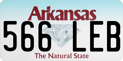 AR license plate 566LEB