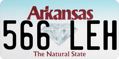 AR license plate 566LEH