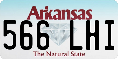 AR license plate 566LHI
