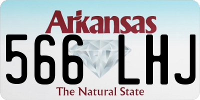 AR license plate 566LHJ