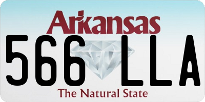 AR license plate 566LLA