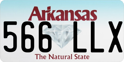 AR license plate 566LLX