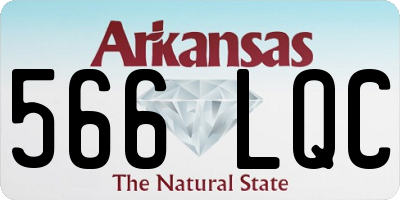 AR license plate 566LQC