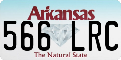 AR license plate 566LRC