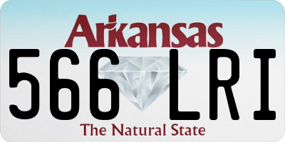 AR license plate 566LRI