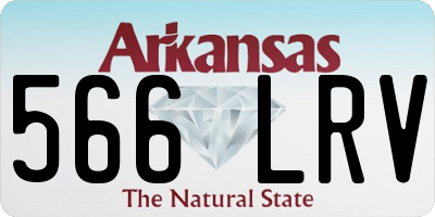 AR license plate 566LRV