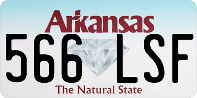 AR license plate 566LSF