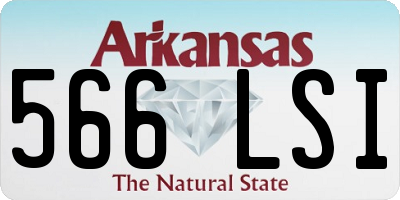AR license plate 566LSI