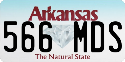 AR license plate 566MDS