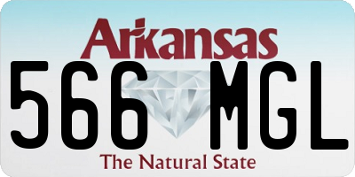 AR license plate 566MGL